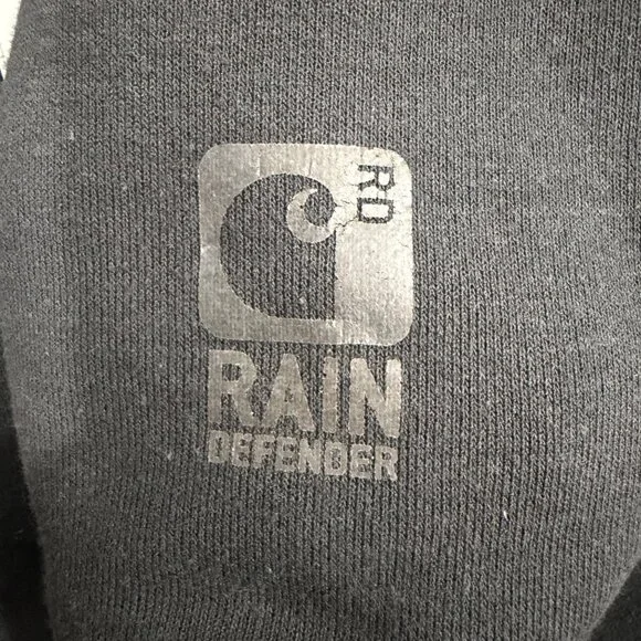 Carhartt Rain Defender 3-Season Midweight Hoodie - Black - Men's XL - Full Zip - Picture 8 of 8